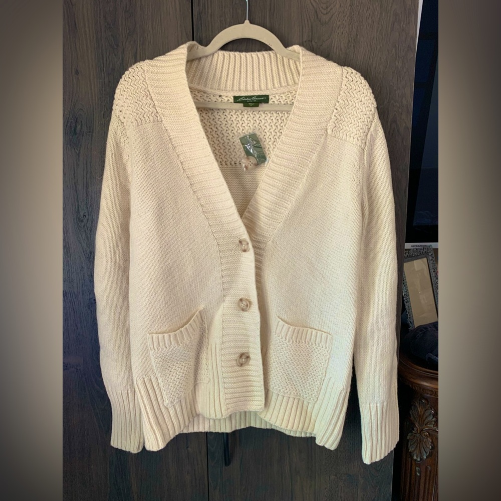 Eddie Bauer Womens Sweater Cardigan Medium
